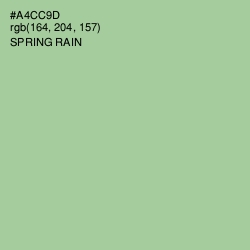 #A4CC9D - Spring Rain Color Image